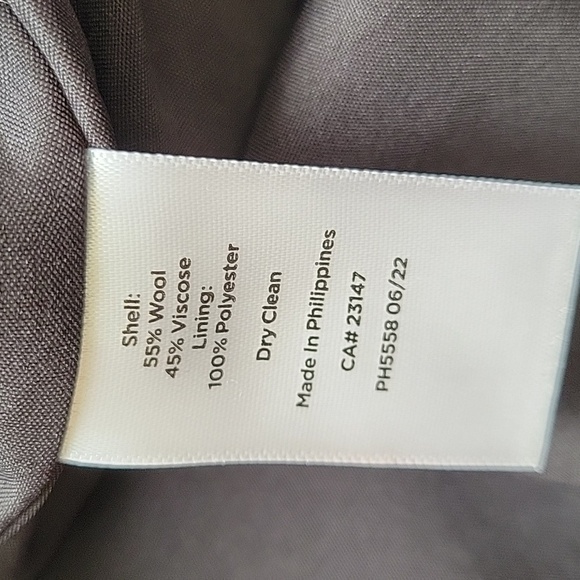 Talbots Womens Black White Fireplace Plaid A-Line Wool Blend Midi Skirt - Size 8 - Picture 7 of 7